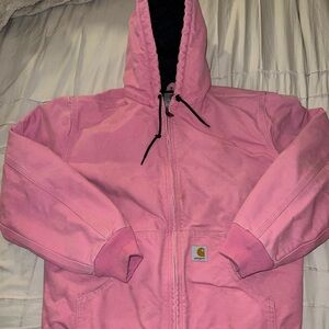 Carhartt Active Jacket Quilted Lined Women’s Medium WJ130 PKR Pink Rose